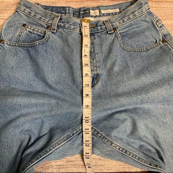 Vintage Liz Claiborne Mom Jeans high rise straight leg jeans Size 8 Light wash - Picture 7 of 9